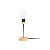 Lampy stojące - Britop Chandelle lampa stołowa 1-punktowa dąb olejowany/czarny 84149174 84149174 - miniaturka - grafika 1