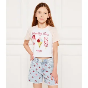 Guess T-shirt Cropped Fit - Koszulki męskie - miniaturka - grafika 1