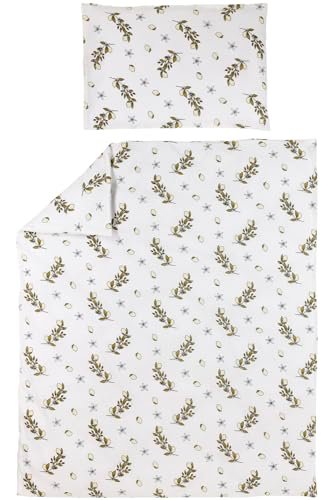 Meyco Baby Lemon pościel dla juniora, nadaje się do suszenia w suszarce, można prać w pralce, nowoczesny design, pościel dziecięca ze 100% bawełny, wymiary: 120 x 150 cm, kolor żółty (Soft Yellow)