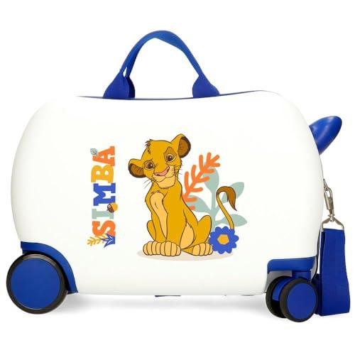 Joumma Disney Simba Colors walizka dziecięca biała 45 x 31 x 20 cm twardy ABS 24,6 l 1,8 kg 4 koła bagaż podręczny, biała, walizka dziecięca