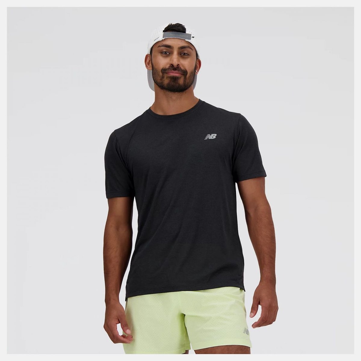 t-shirt sport uomo new balance mt41253 bk
