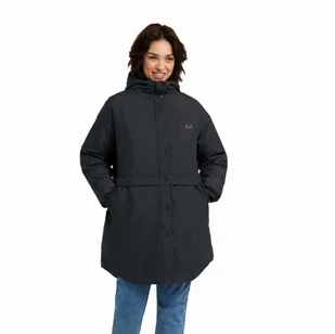 Damska ocieplana parka Jack Wolfskin ALTAY JKT W black - S - Kurtki damskie - miniaturka - grafika 1