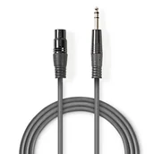 Kable - Nedis COTH15110GY15 kabel audio 1,5 m XLR (3-pin) 6.35mm Szary - miniaturka - grafika 1