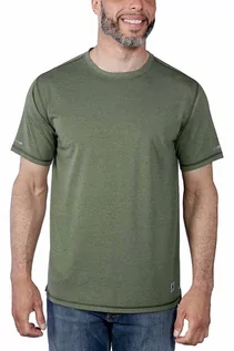 Koszulki sportowe męskie - Koszulka męska Carhartt Lightweight Durable GD4 Chive Heather - grafika 1