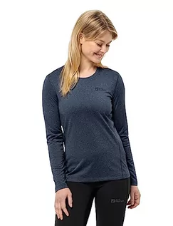 Bluzy damskie - Jack Wolfskin Damska bluza termiczna Sky Thermal, Night Blue, XXL - grafika 1