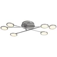 Lampy stojące - Lampa BRILLIANT, 3-płomienna lampa podłogowa Blacky czarny matowy, 3x D45, E14, 25W, z włącznikiem nożnym - miniaturka - grafika 1
