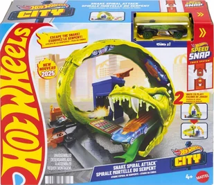 Hot Wheels Tor samochodowy City Snake Strike Attack 965-2550 - Tory, garaże, parkingi - miniaturka - grafika 1