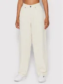 Spodnie damskie - Urban Classics Spodnie materiałowe 90'S TB4743 Beżowy Wide Leg - miniaturka - grafika 1