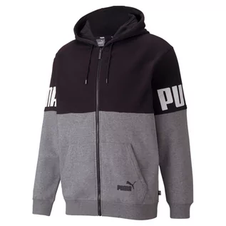 Bluzy męskie - Bluza dresowa męska Puma POWER COLORBLOCK FZ - grafika 1