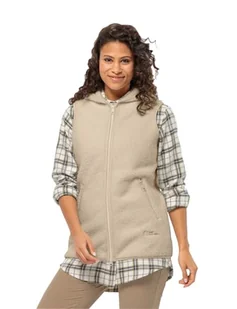 Jack Wolfskin Damska kamizelka polarowa High Curl Long Vest W - Kamizelki damskie - miniaturka - grafika 1