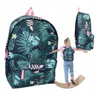 Plecaki szkolne i tornistry - VADOBAG PLECAK SZKOLNY PRZEDSZKOLNY DZIECIĘCY DO SZKOŁY MŁODZIEŻOWY ZIELONY - miniaturka - grafika 1