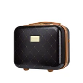 Kosmetyczki, organizery i kuferki - Kufer twardy PUCCINI SAINT TROPEZ ABSQM023 2 Brązowy - miniaturka - grafika 1