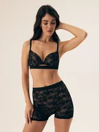 Majtki damskie - Szorty Bisous Esotiq czarny S - miniaturka - grafika 1