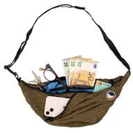 Nerki - Saszetka na ramię torba składana Ticket to the Moon Upcycled Sling Bag Olive Brown TMSLBPR43 - miniaturka - grafika 1