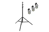 Statywy i uchwyty do lamp - GlareOne oświetleniowy Air A-275 z pokrowcem, amortyzacja powietrzna + kółka - miniaturka - grafika 1