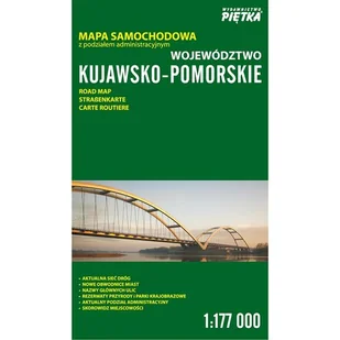 Województwo Kujawsko-Pomorskie 1:177 000 mapa - Wydawnictwo Piętka - mapa - Obcojęzyczne przewodniki, mapy i atlasy - miniaturka - grafika 1