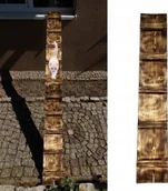 Pozostałe akcesoria dla kotów - QLS DRABINKA SCHODY DLA KOTA WYCHODZĄCEGO DREWNO SCHODKI 1M - miniaturka - grafika 1