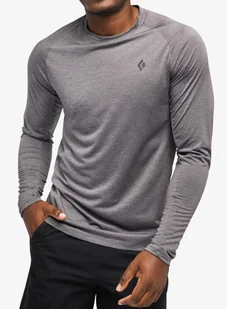 Longsleeve Black Diamond Lightwire Tech Tee L/S - steel grey - Koszulki sportowe męskie - miniaturka - grafika 1