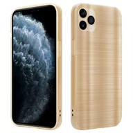 Etui i futerały do telefonów - Etui Do Apple iPhone 11 PRO MAX Pokrowiec w Brushed Złoto Etui Silikonowe Obudowa Case Cover Cadorabo - miniaturka - grafika 1