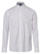 Koszule męskie - Tommy Hilfiger Koszula męska Mężczyźni Slim Fit Bawełna niebieski|biały wzorzysty, M - miniaturka - grafika 1