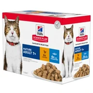 Mokra karma dla kotów - Hill's SCIENCE PLAN Mature Adult 7+ wielopak Kurczak 24x85 g - miniaturka - grafika 1