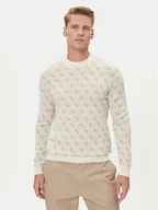 Swetry męskie - Guess Sweter M5YR10 Z3OE2 Écru Regular Fit - miniaturka - grafika 1
