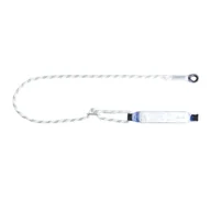 Akcesoria BHP - AMORTYZATOR BEZPIECZEŃSTWA ABW z regulowaną linką bezpieczeństwa LB 100 z zatrzaśnikami AZ 003 (aluminium, otwarcie 20 mm) i AZ 023 (aluminium, otwarcie 60 mm) dł. 2,0m - miniaturka - grafika 1