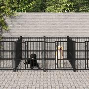 Budy dla psów - Lumarko Kojec zewnętrzny dla psa, stalowy, 9,38 m²! - miniaturka - grafika 1