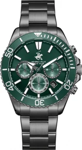 Zegarek Zegarek męski BEVERLY HILLS BP3721X.070 zielony fashion na prezent - Zegarki męskie - miniaturka - grafika 1