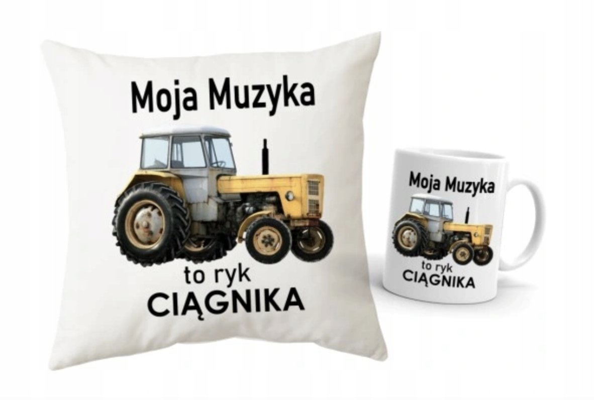 ZESTAW PODUSZKA + KUBEK Prezent DLA ROLNIKA URSUS C360 C330 + IMIĘ 41