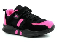 Buty dla dziewczynek - Sportowe obuwie dziecięce - BEFADO 516Y129, czarno-różowe - Befado - miniaturka - grafika 1