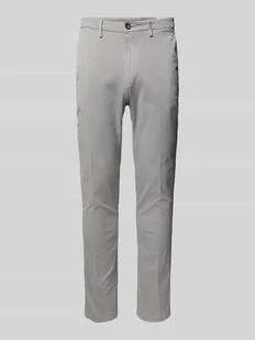 Chinosy o kroju slim fit z wpuszczanymi kieszeniami - Spodnie męskie - miniaturka - grafika 1