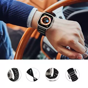 Pasek do zegarka sportowy Alogy Sport Strap do Apple Watch 4/5/6/7/8/SE (38/40/41mm) Czarny - Akcesoria do smartwatchy - miniaturka - grafika 4