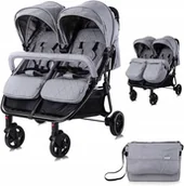 Wózki dziecięce - Vežimėlis dvynukams Lorelli Duo, Cool Grey - miniaturka - grafika 1