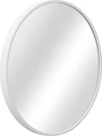 Lustra - Lustro ścienne Modugno 50 cm Lustro łazienkowe Lustro do makijażu Lustro wiszące okrągłe Aluminiowa rama Montaż ścienny Biały - miniaturka - grafika 1