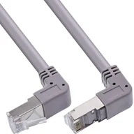 Patchcordy - InLine InLine® Patch cable up/down angled, S/FTP PiMf, Cat.6, 250MHz, PVC,grey, 0.46m - miniaturka - grafika 1