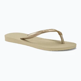 Japonki damskie Havaianas Slim sand grey/light golden - Klapki i japonki damskie - miniaturka - grafika 1