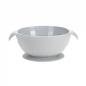 Miseczki i talerzyki dla dzieci - Lassig Miseczka silikonowa z przyssawką Little Chums Mysz szara solution-bc-6146-0 - miniaturka - grafika 1