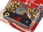 Prace ręczne dla dzieci - Oczka metalowe wew. 4 / zew. 8 (20szt) ZŁOTE - miniaturka - grafika 1