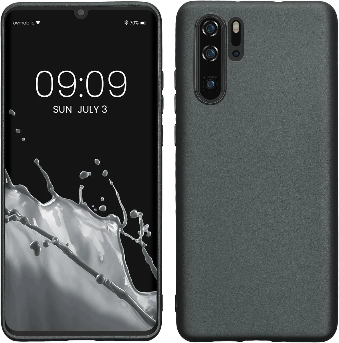 ETUI TELEFON SILIKONOWE SZARE MIEKKIE MATOWE ZAMIENNIK DO HUAWEI P30 PRO