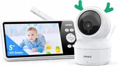 Elektroniczne nianie i monitory oddechu - ANNKE Niania Elektroniczna Kamera 1080P + Monitor LCD 5" 4000mAh - miniaturka - grafika 1