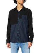 Koszule męskie - Desigual Męska koszula Cam_folixia, Czarny, XL - miniaturka - grafika 1