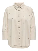 Bluzki damskie - ONLY Bluzka w kolorze kremowym - miniaturka - grafika 1