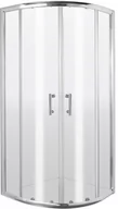 Kabiny prysznicowe - Deante Jasmin Plus Kabina prysznicowa półokrągła 80x80 cm chrom KTJ_052P - miniaturka - grafika 1