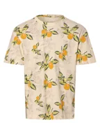 Koszulki męskie - Jack & Jones Koszulka męska - JORTampa Mężczyźni Bawełna beżowy|wielokolorowy nadruk, M - miniaturka - grafika 1