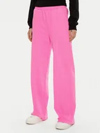Spodnie sportowe damskie - Gap Spodnie dresowe 729444-12 Różowy Wide Leg - miniaturka - grafika 1