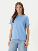 Koszulki i topy damskie - Calvin Klein T-Shirt 20s Classic Logo LV147C857G Niebieski Regular Fit - miniaturka - grafika 1