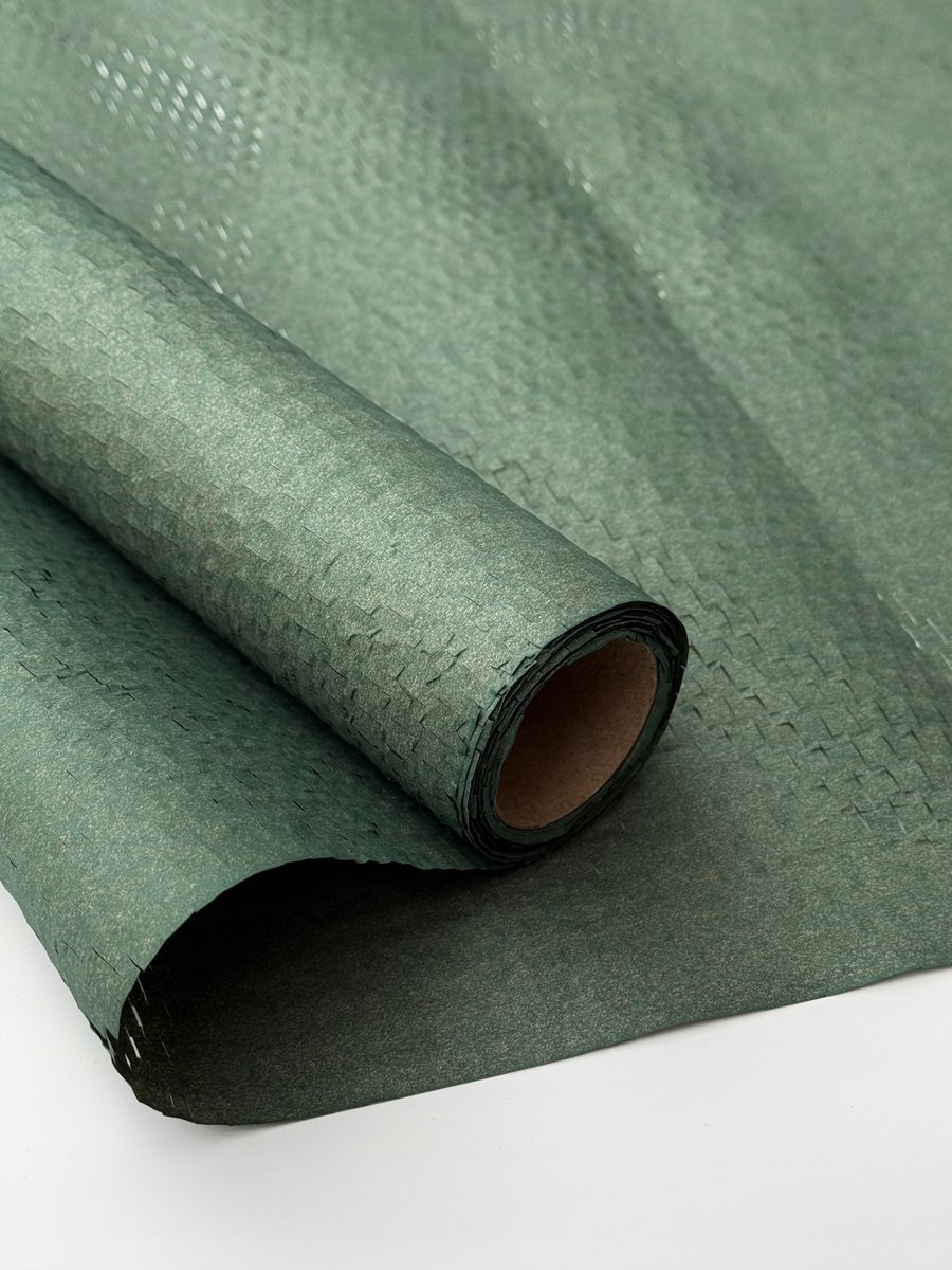 Papier kraftowy do pakowania prezentow Plaster miodu 50cmX10m Szmaragd