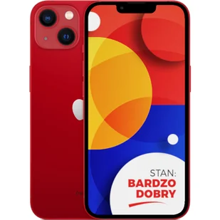 Apple iPhone 13 Red 128GB Smartfon - Stan Bardzo Dobry - Telefony OUTLET - miniaturka - grafika 1