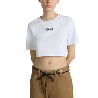 Koszulki i topy damskie - Koszulki Vans Model Flying V Crew Crop Ii Kolor Biały - miniaturka - grafika 1